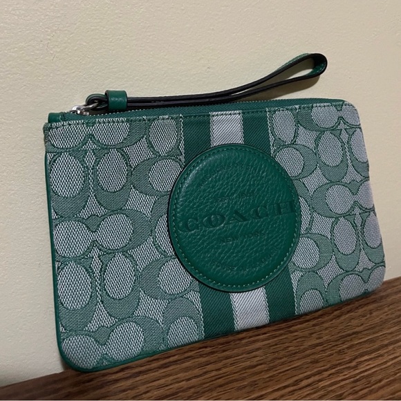 Coach Dempsey Large Corner Zip Wristlet - Picture 12 of 13